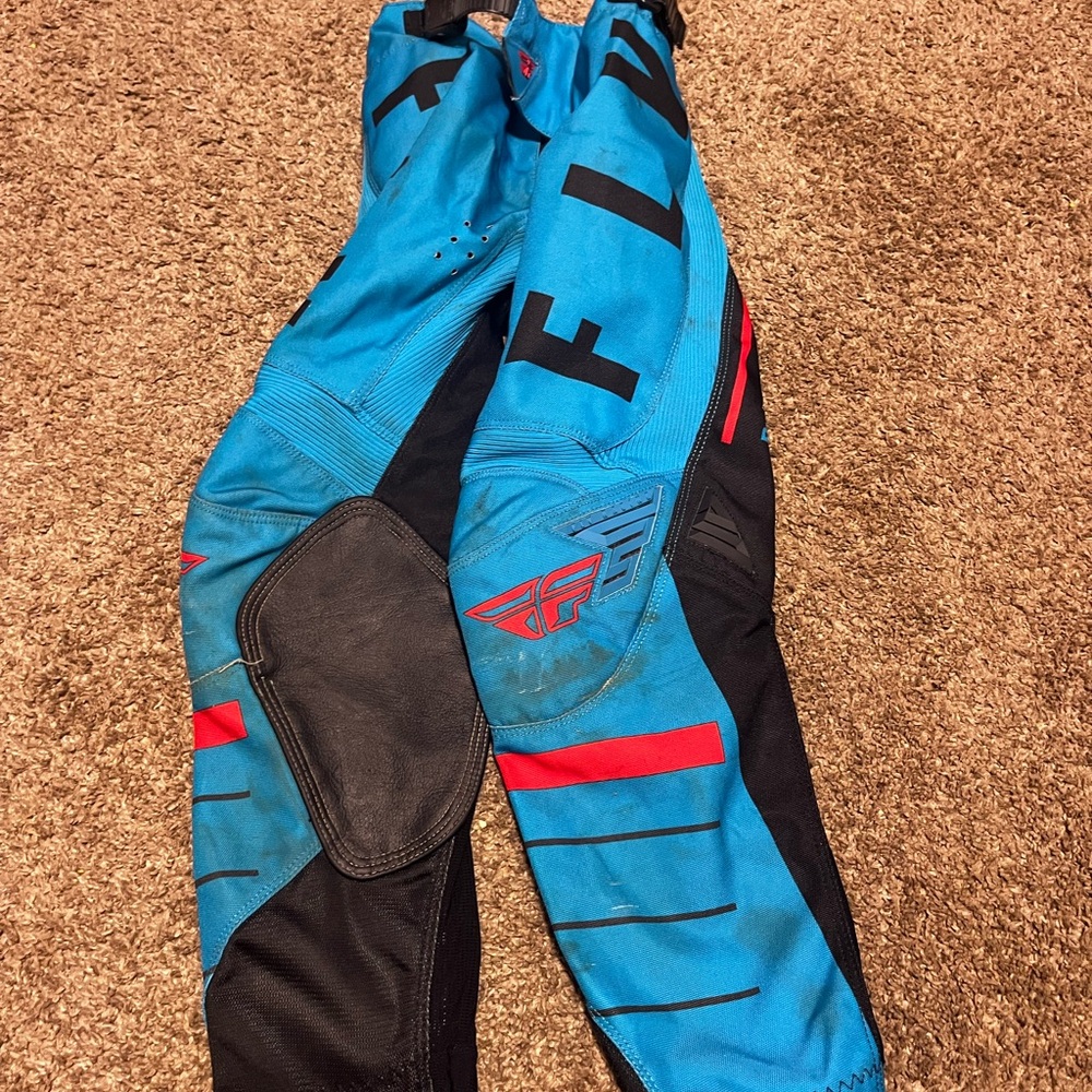 Fly Racing Kinetic Blue and Black Motocross Pants